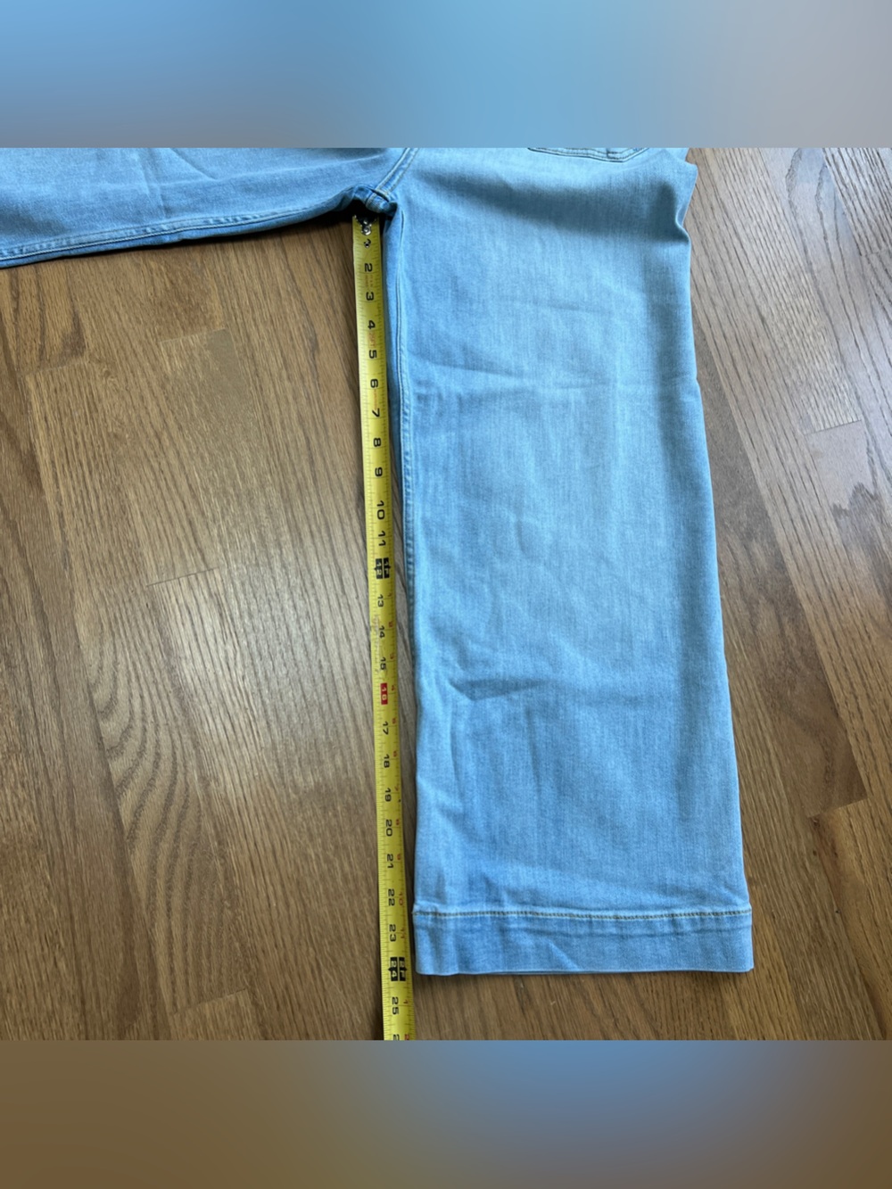 NEW Anthropologie Maeve Colette High-Rise Wide-Leg Cropped Jeans Lightwash Sz 30 - Picture 10 of 12